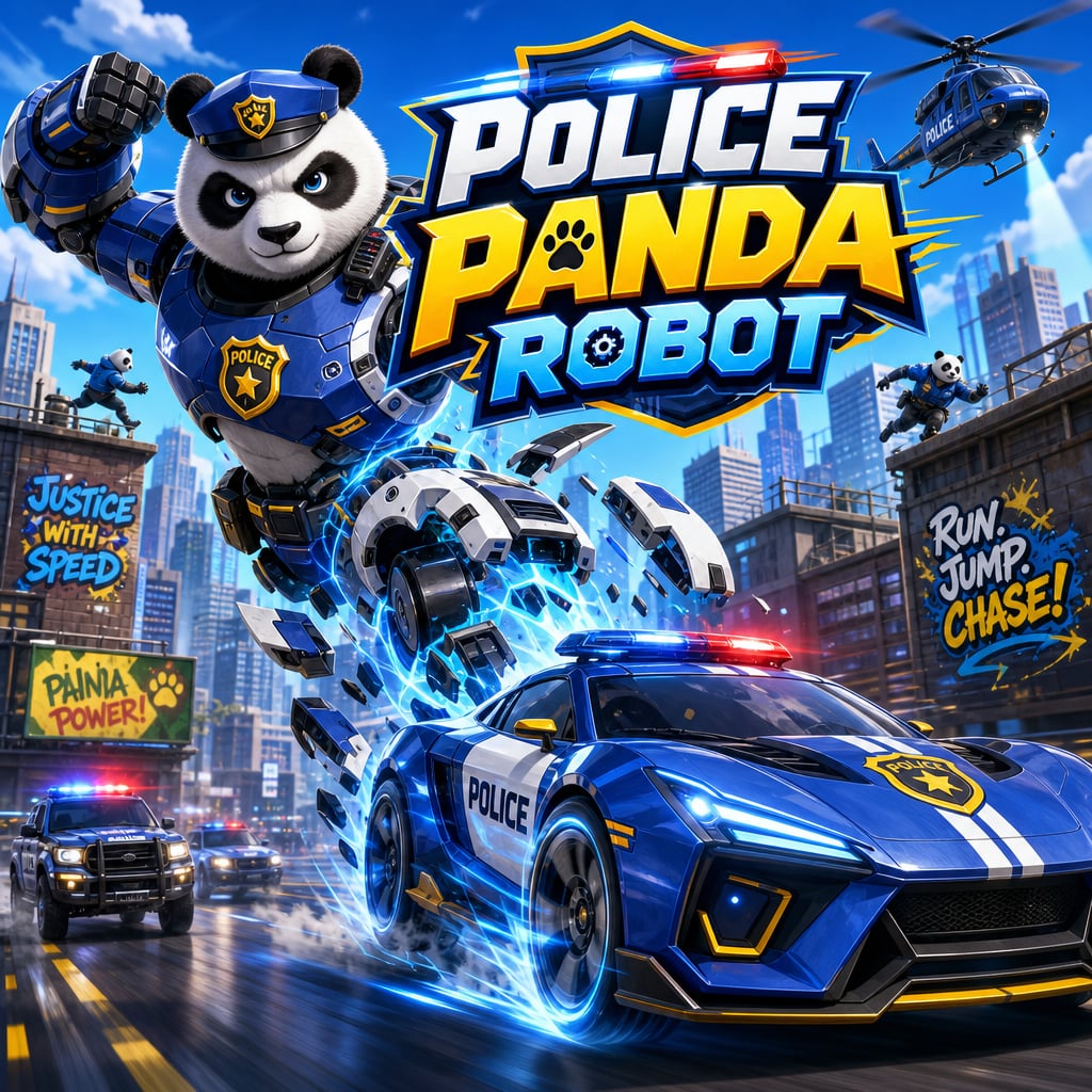 Police Panda Robot
